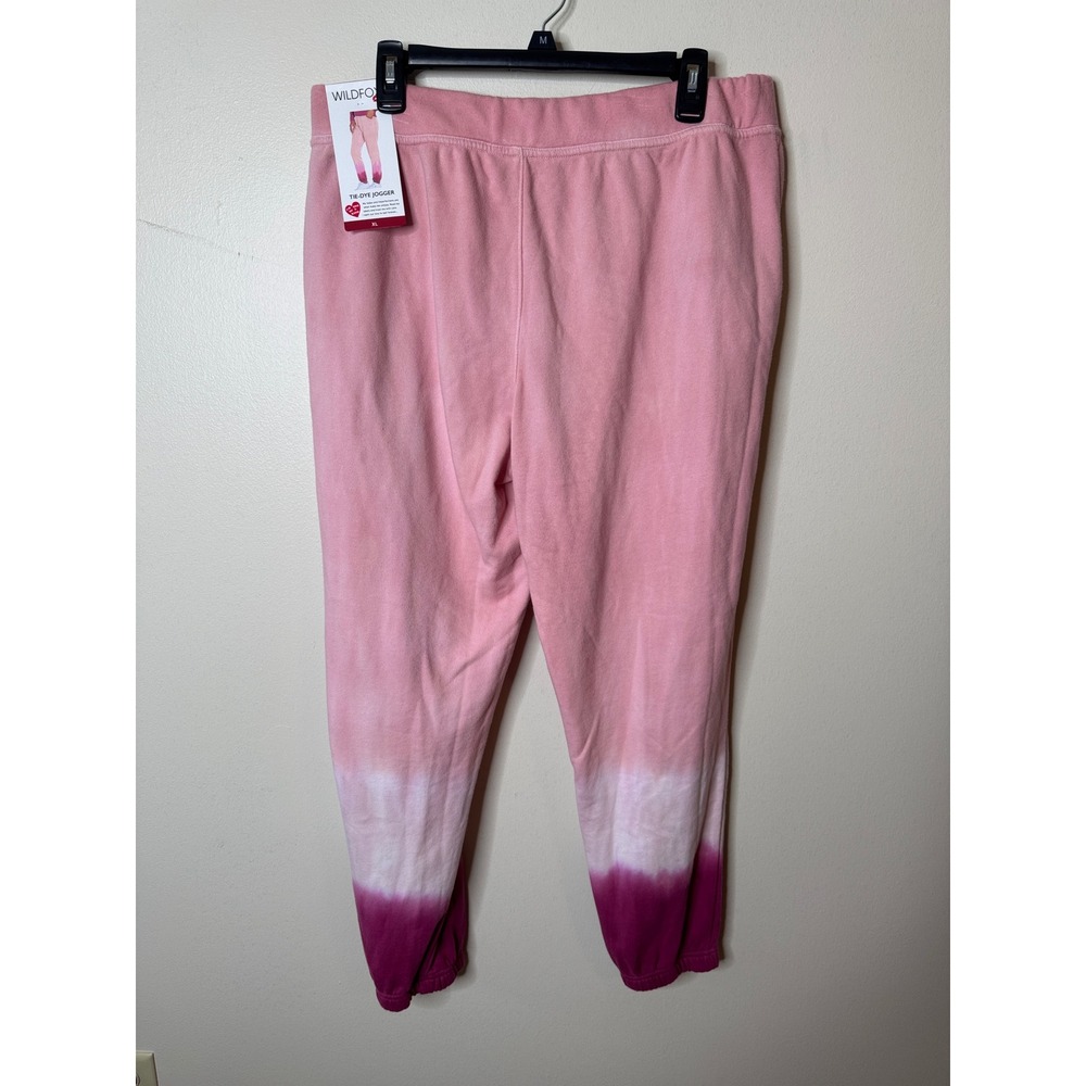Wildfox‎ Olivia Tie-Dye Joggers Pink Purple Ombre Sweatpants - Picture 5 of 6